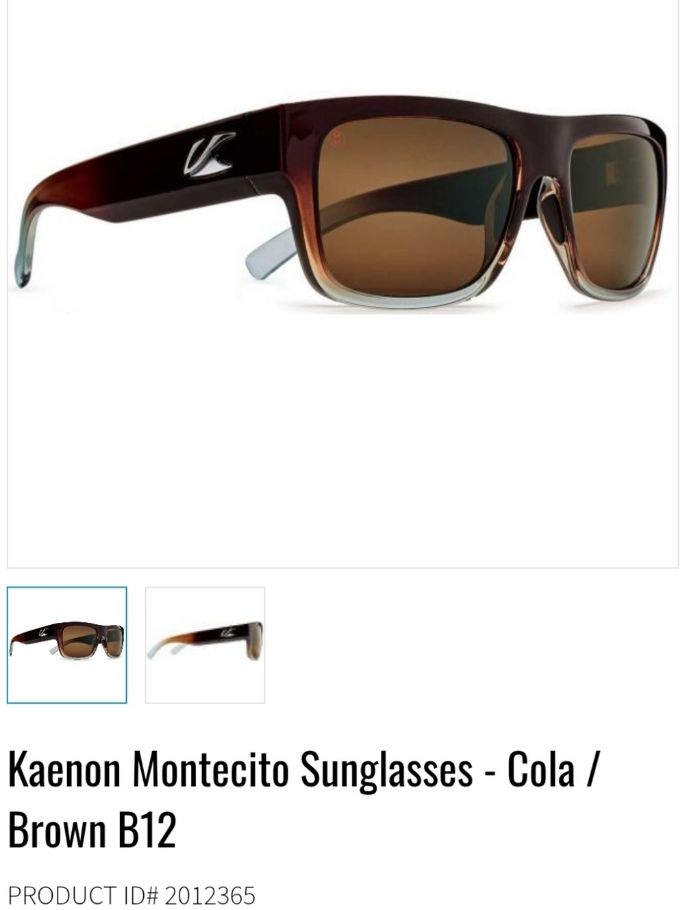 Kaenon Montecito Cola Gun B120 Sunglasses Polarized